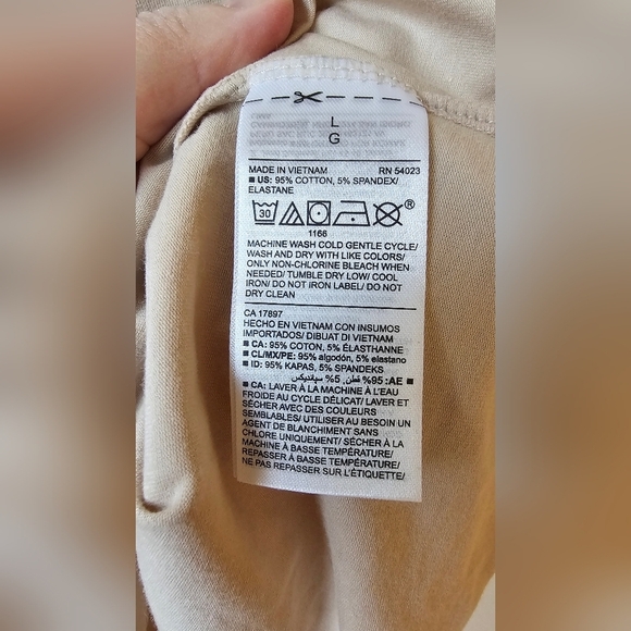 Old Navy First Layer Nude Spaghetti Strap Top Cotton Size L - Picture 4 of 4